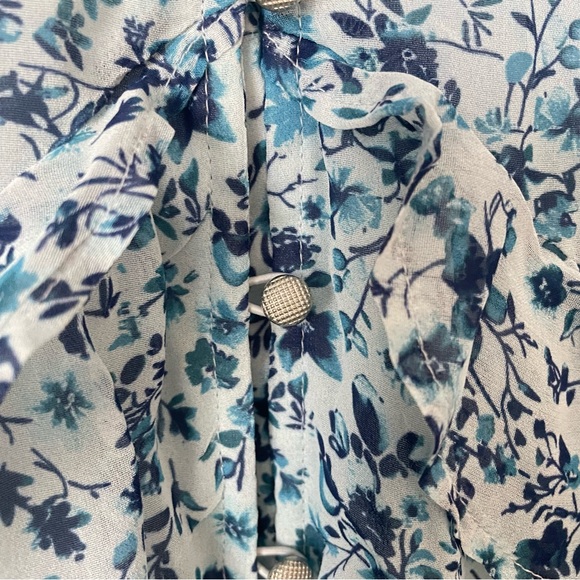 Anthropologie Ruffle Swing Floral Romper - Picture 5 of 6